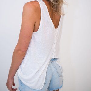 Sweetpea Tank in White